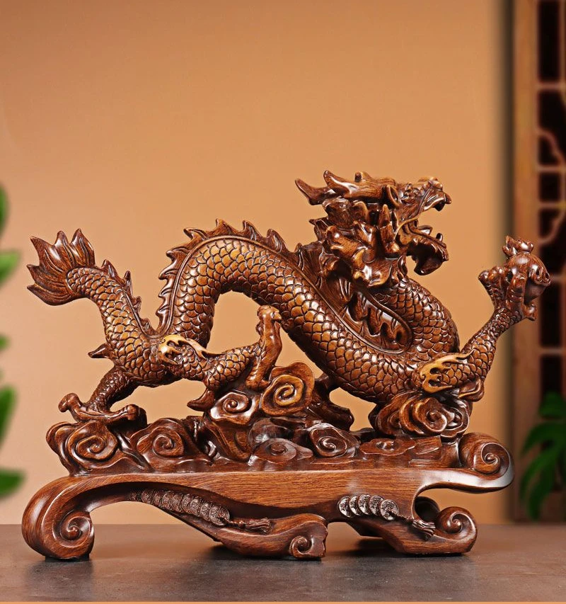 Ornamen Naga keberuntungan unt - Resin Art Furniture ulasan dan harga