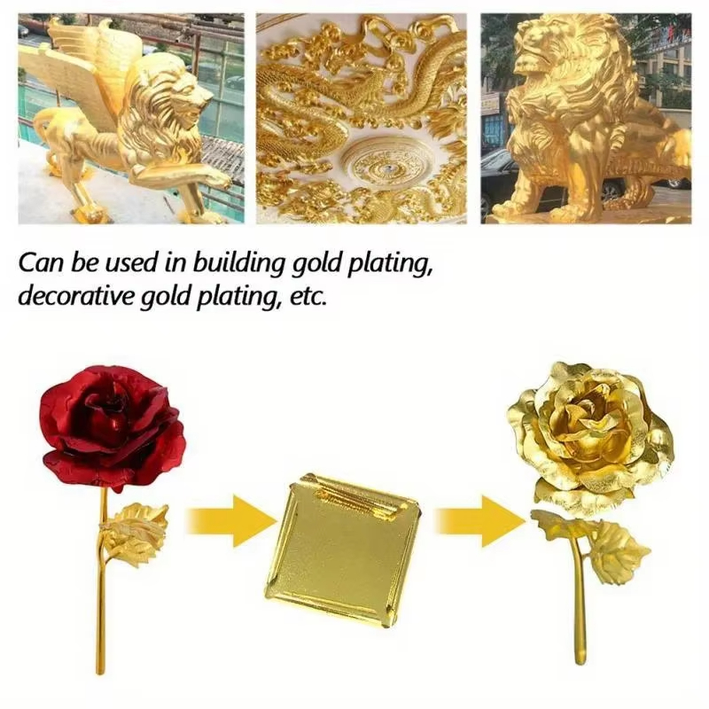 100pcs Kertas Foil Imitasi Ema - Resin Art For Anniversary Gift ulasan dan harga