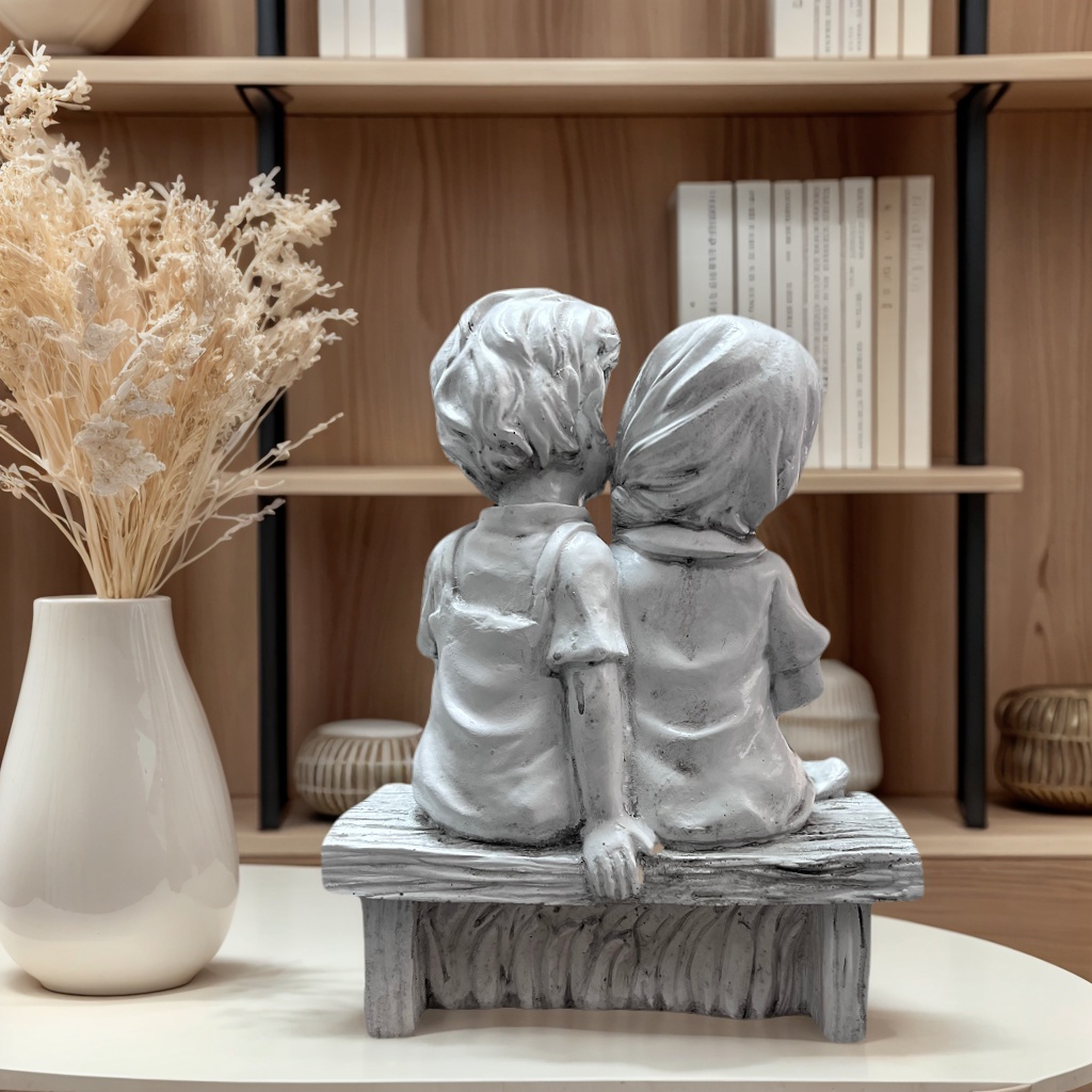 Patung Resin Anak Laki-Laki da - Resin Art Aesthetic ulasan dan harga