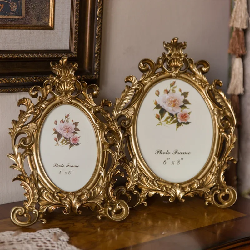 Bingkai Foto Resin Oval Emas R - Resin Art For Photo Frame ulasan dan harga