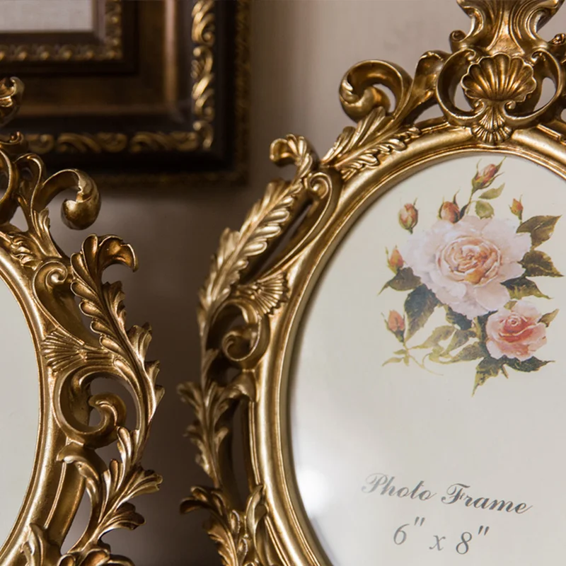 Bingkai Foto Resin Oval Emas R - Resin Art For Photo Frame ulasan dan harga