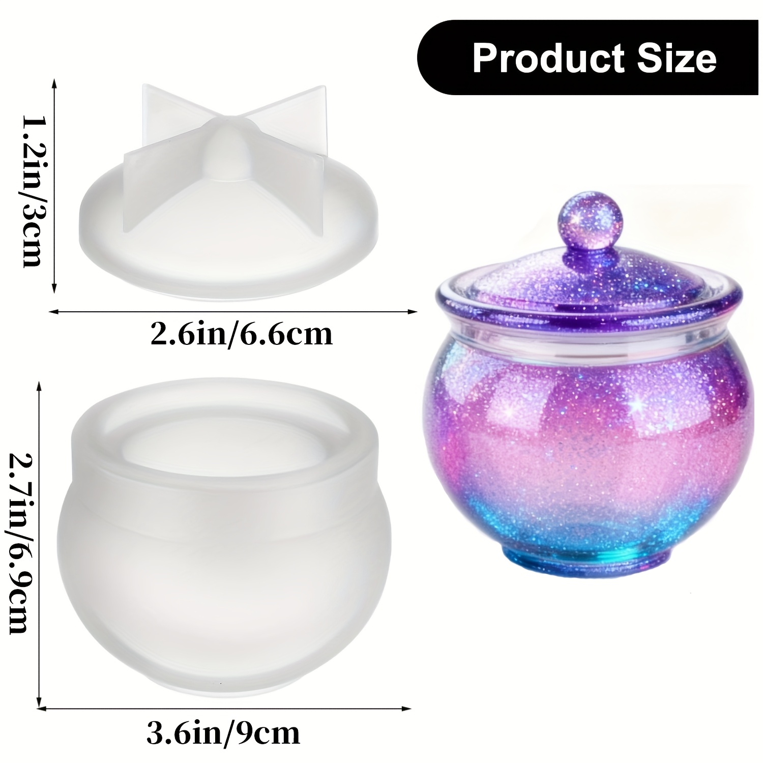 1 set cetakan resin bulat deng - Resin Art Tools ulasan dan harga