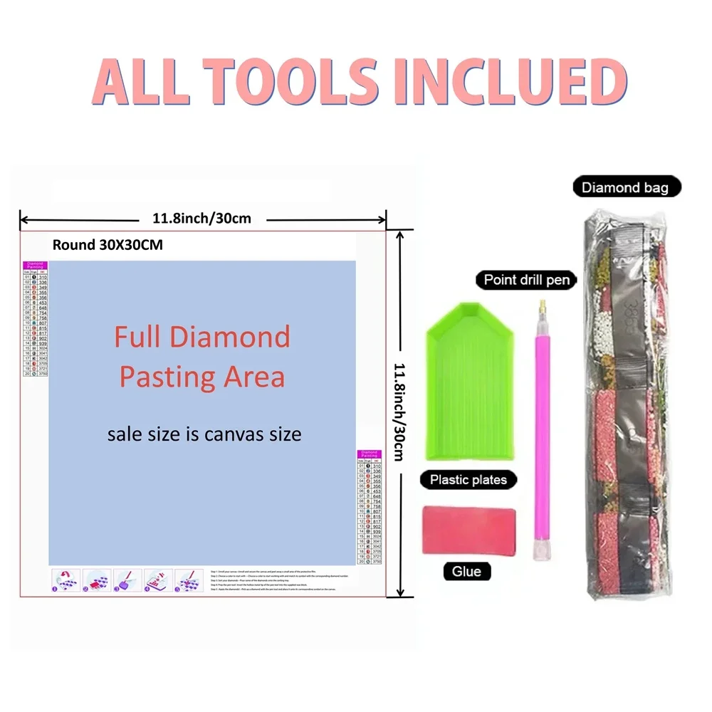 Kit Lukisan Berlian 5D Ikan Wa - Resin Art Wall Decor ulasan dan harga